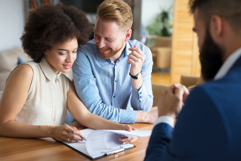 couple getting a mortgage